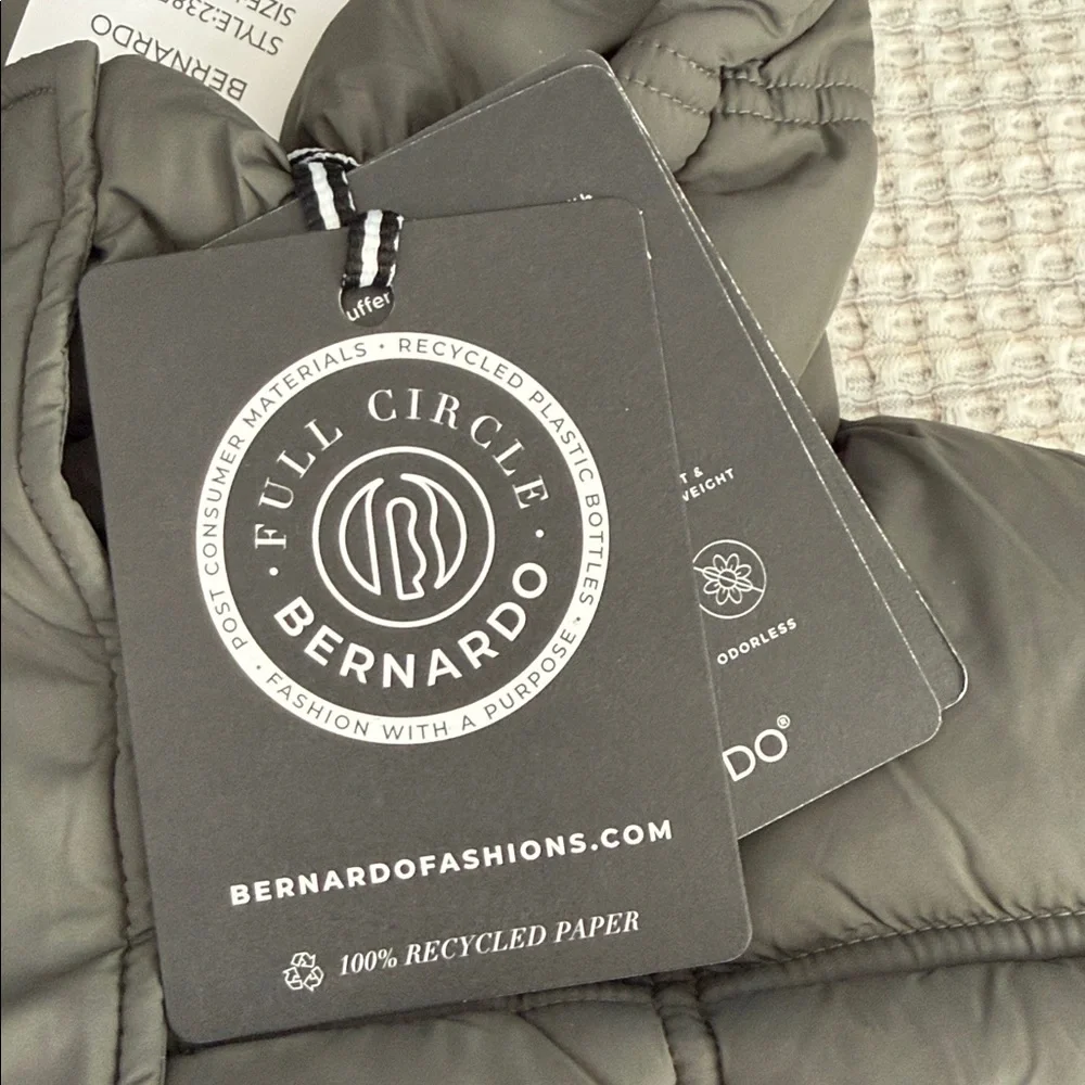 Bernardo Charcoal Puffer Vest - Picture 2 of 7